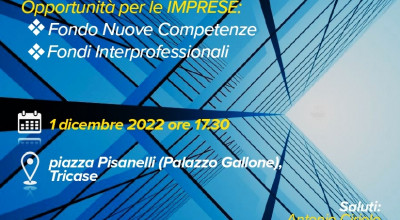 2023 ANNO EUROPEO DELLE #COMPETENZE: SE NE PARLA A TRICASE IL 1 DICEMBRE