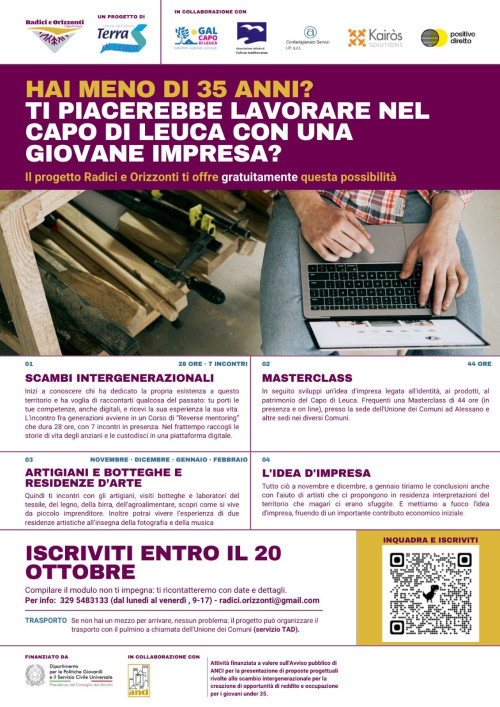 Al via &ldquo;Radici e Orizzonti&rdquo;: opportunit&agrave; e finanziamenti p...