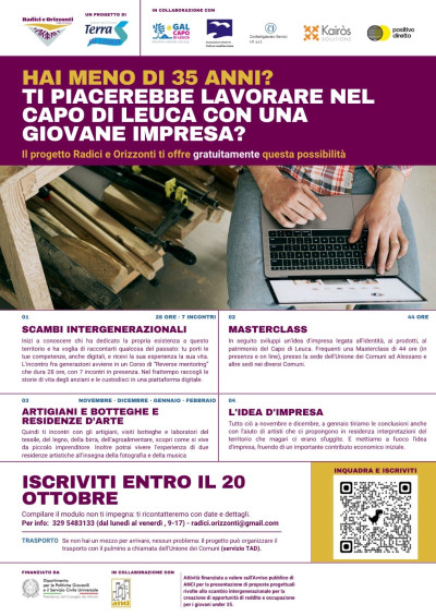 Al via “Radici e Orizzonti”: opportunità e finanziamenti p...