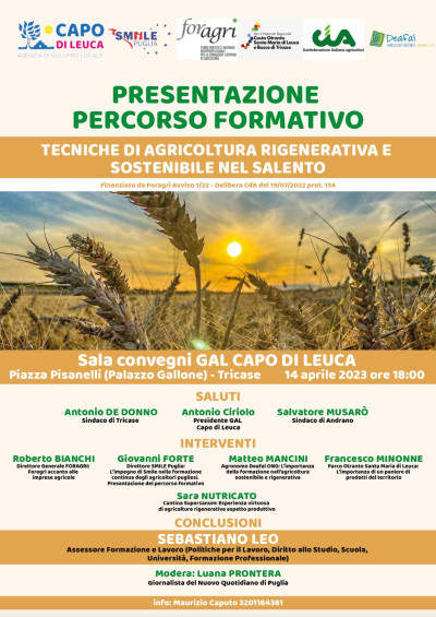 Presentazione percorso formativo Tecniche di agricoltura rigenerativa e...